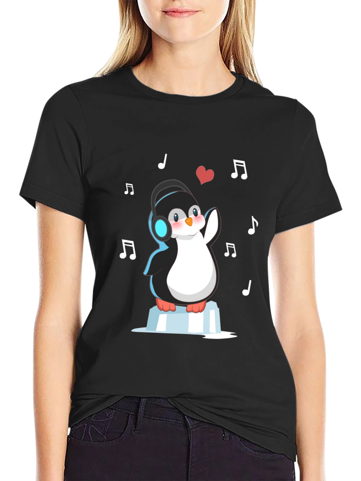Musical Penguin Graphic Tee