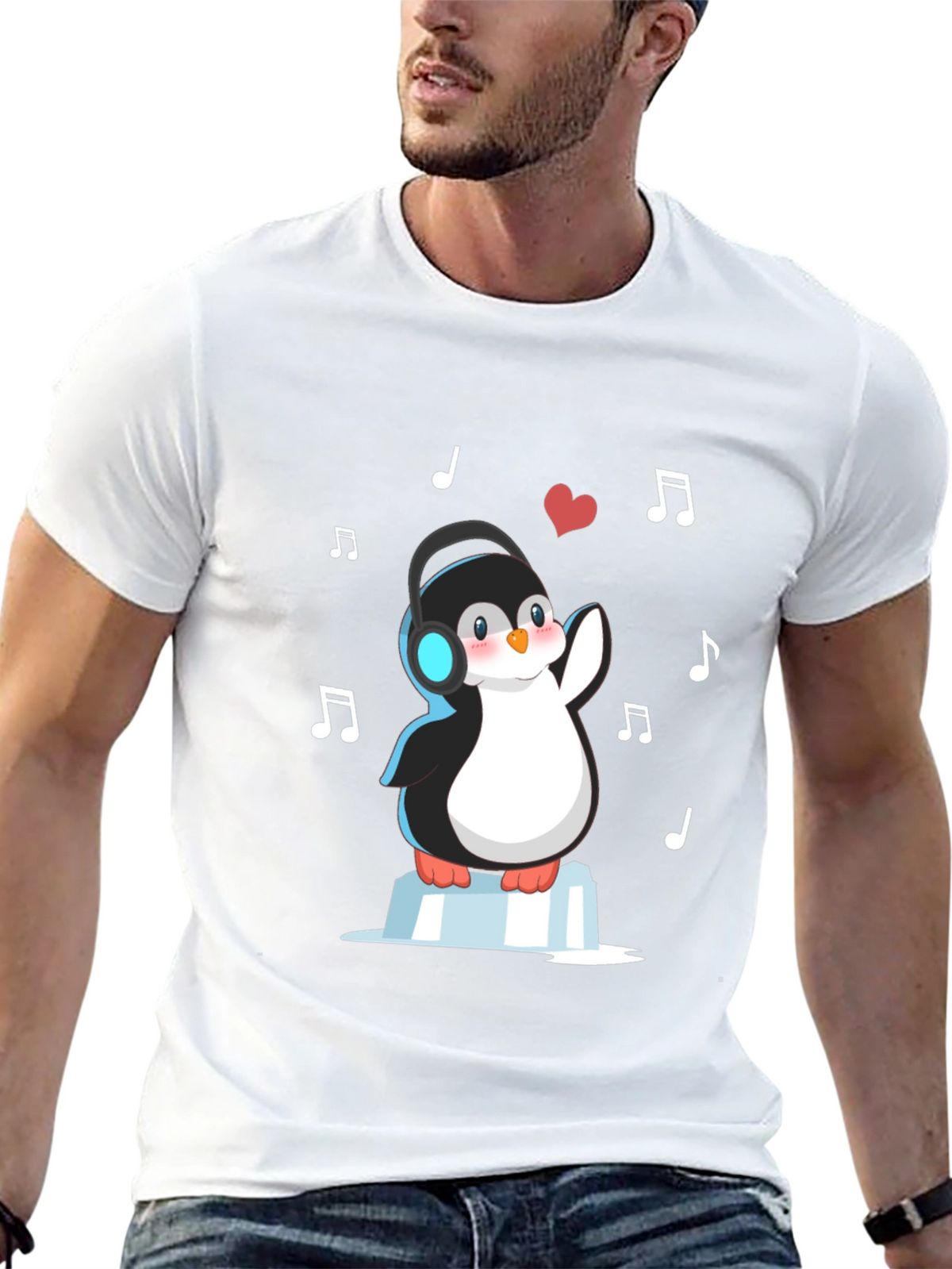 Musical Penguin Graphic Tee