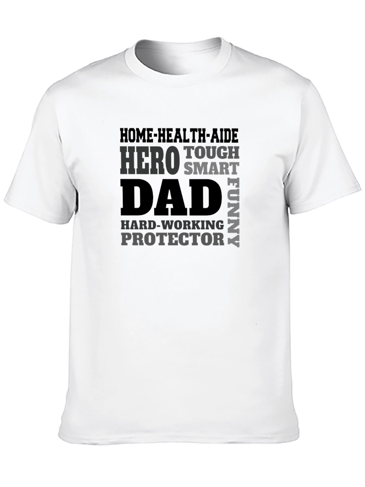 Dad Hero Graphic Tee - Black Cotton Blend T-Shirt