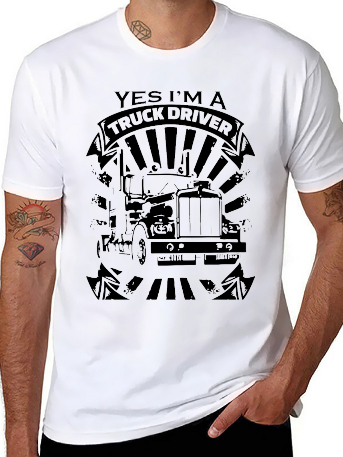 Yes Im a Truck Driver Graphic T-Shirt