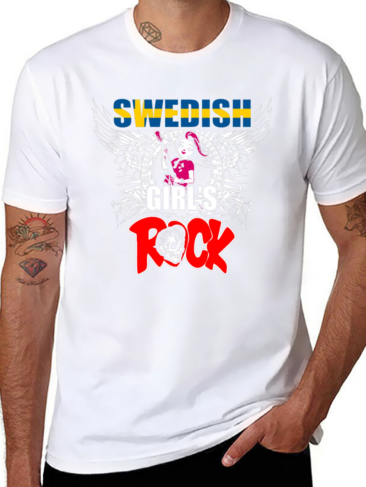 Swedish Girls Rock T-Shirt - Music Lover Tee