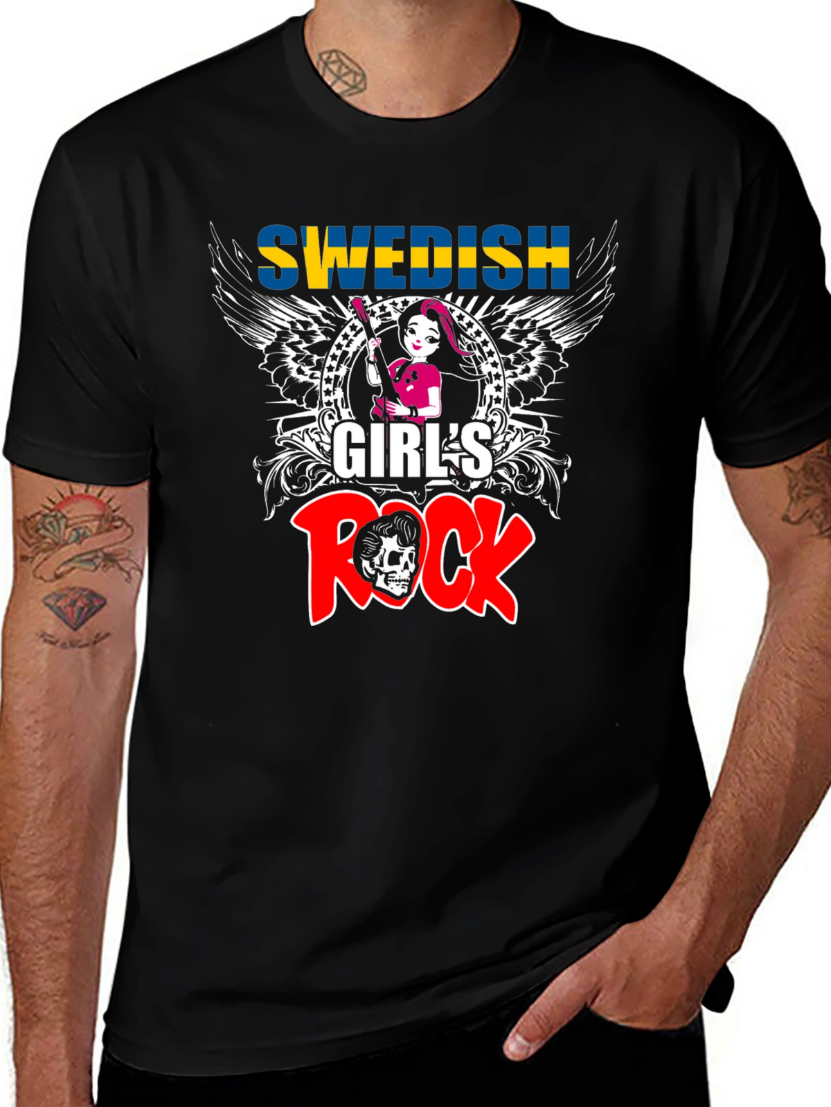 Swedish Girls Rock T-Shirt - Music Lover Tee