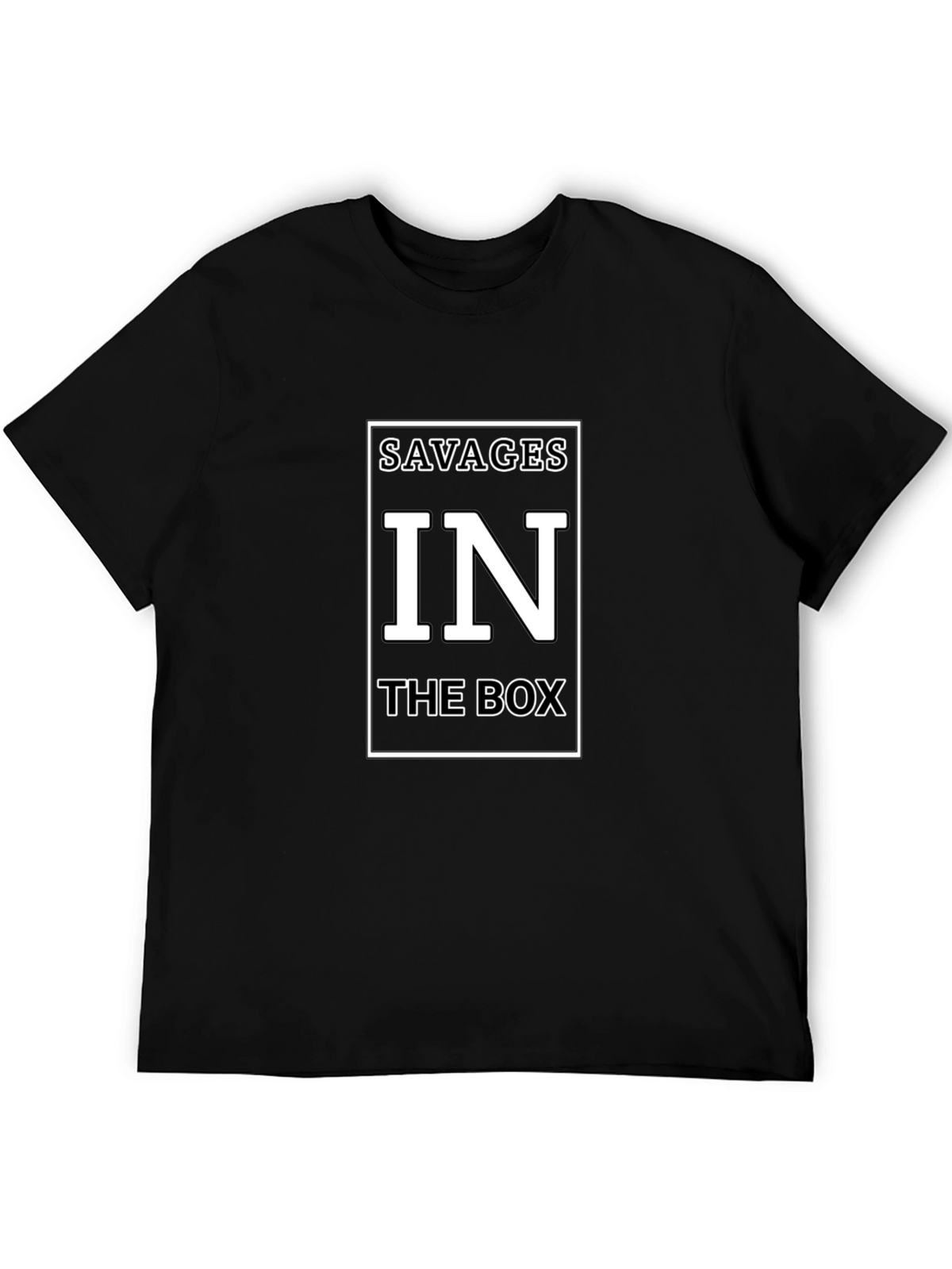 Savages in The Box Graphic T-Shirt - Black