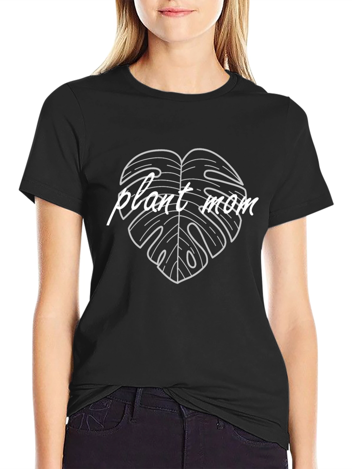 Plant Mom Graphic Tee - Black