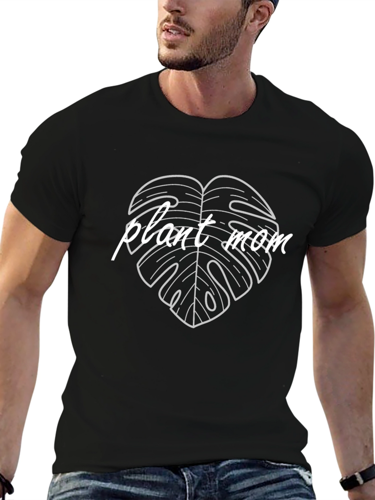 Plant Mom Graphic Tee - Black