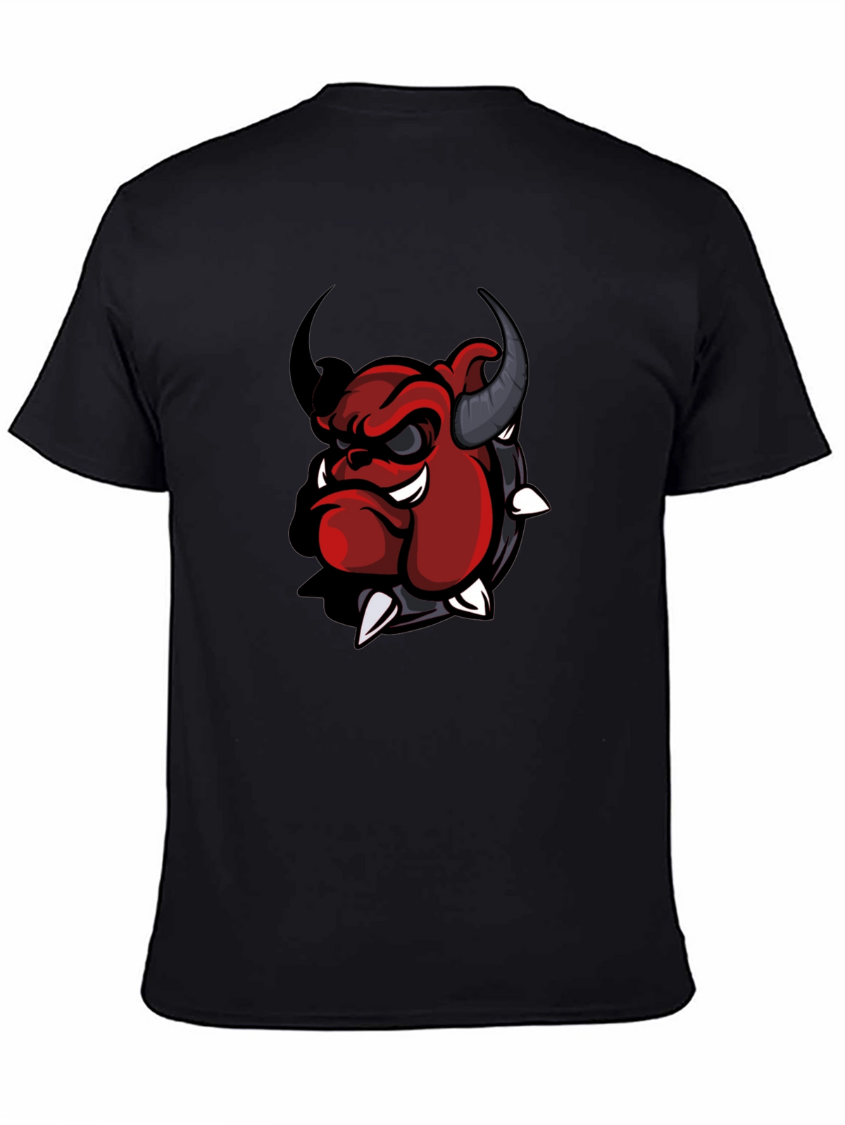 Cool Devil Bulldog Graphic T-Shirt