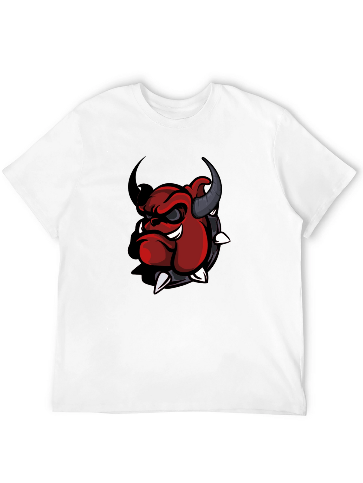 Cool Devil Bulldog Graphic T-Shirt