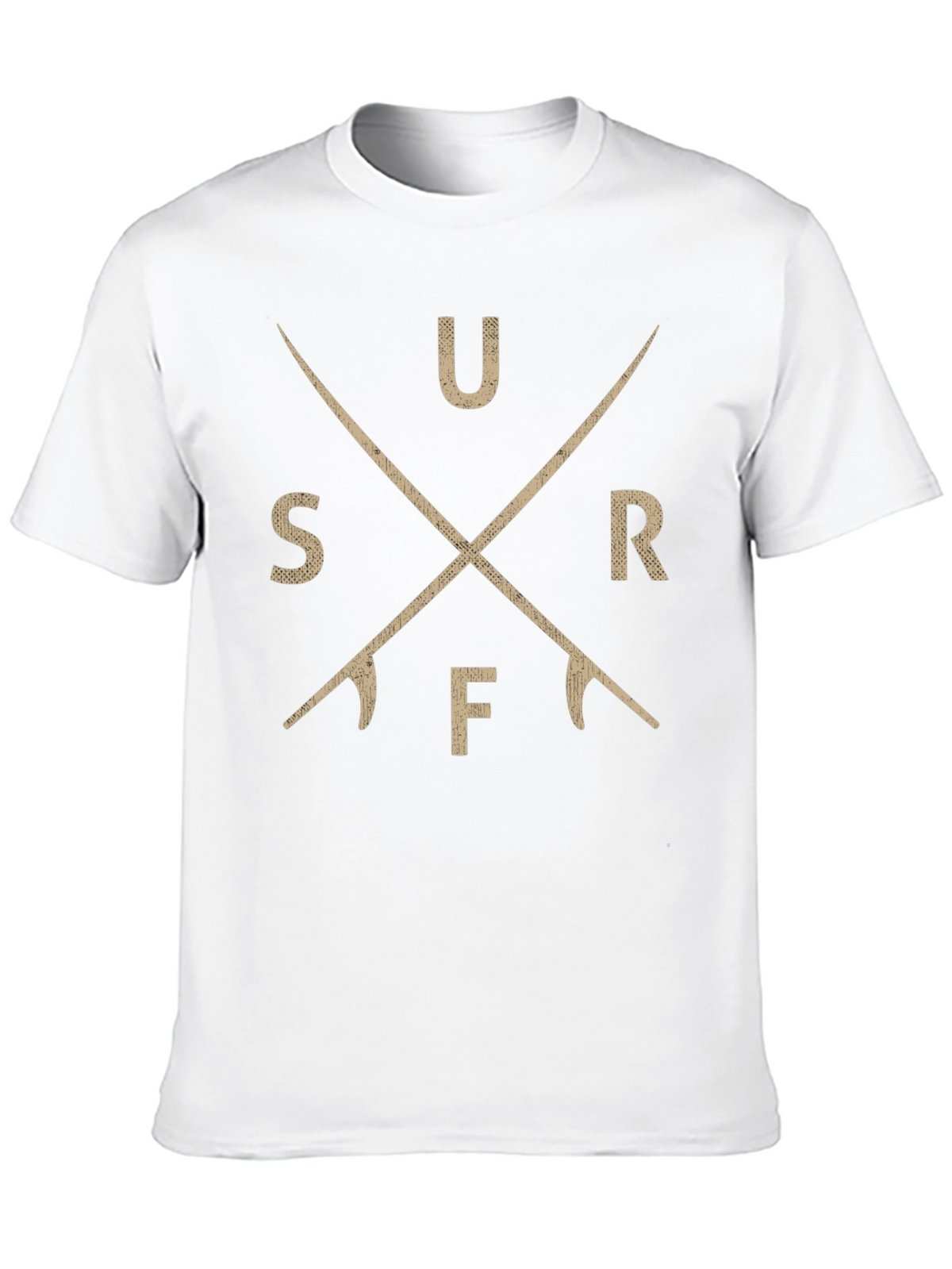Surfboard Cross T-Shirt - Black