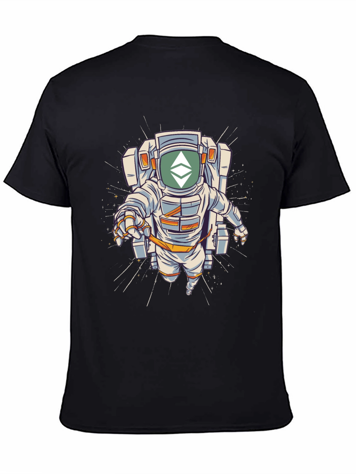 Ethereum Astronaut Black T-Shirt