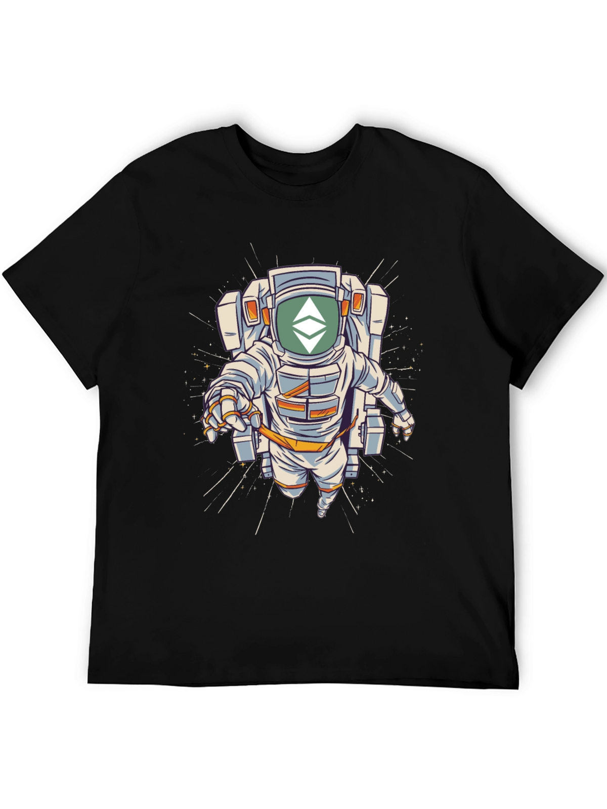 Ethereum Astronaut Black T-Shirt