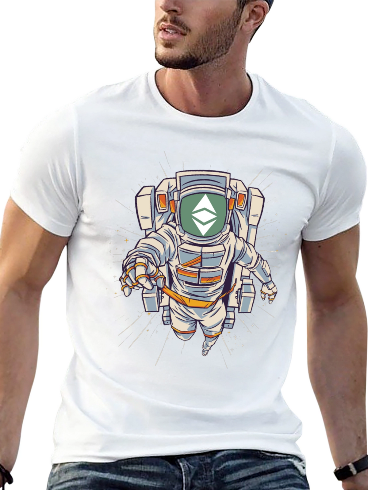Ethereum Astronaut Black T-Shirt