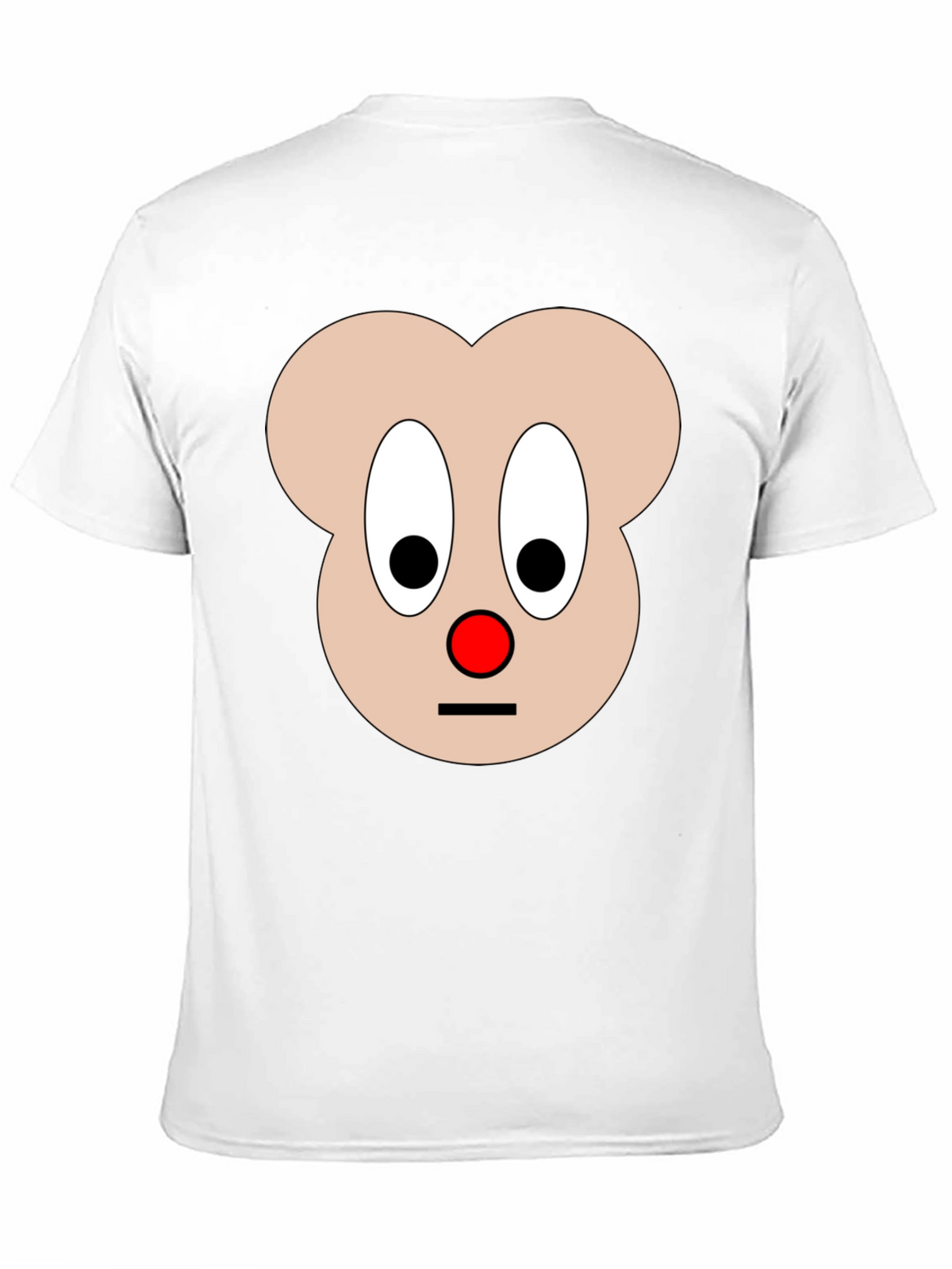 Funny Cartoon Face Graphic T-Shirt - Black