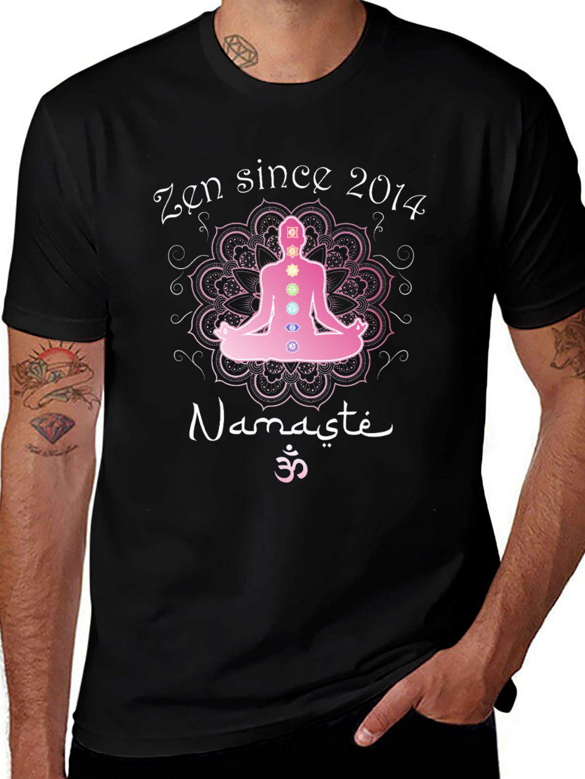 Zen Since 2014 Namaste Meditation T-Shirt