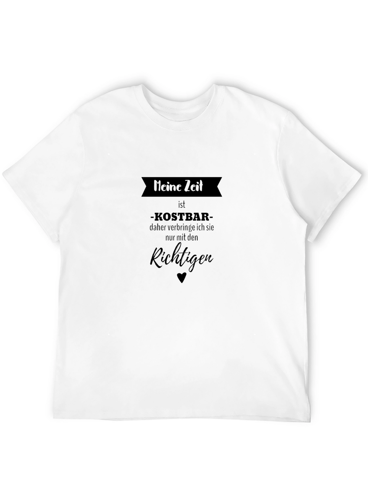 Meine Zeit is Kostbar T-Shirt - Mens Black Tee