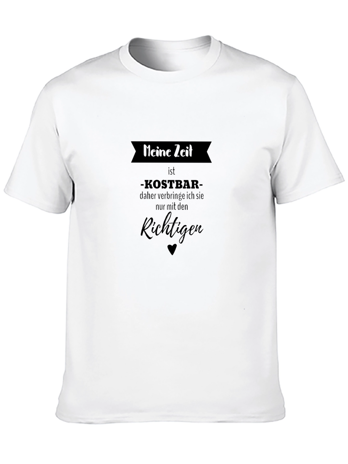 Meine Zeit is Kostbar T-Shirt - Mens Black Tee