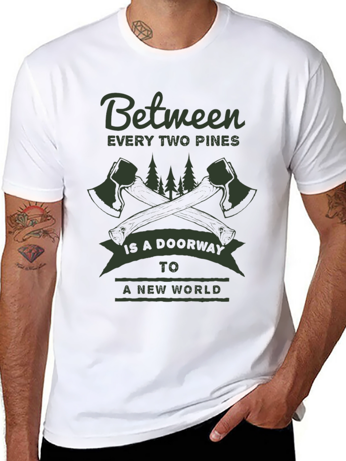 Adventure Awaits: Between Two Pines Graphic Tee
