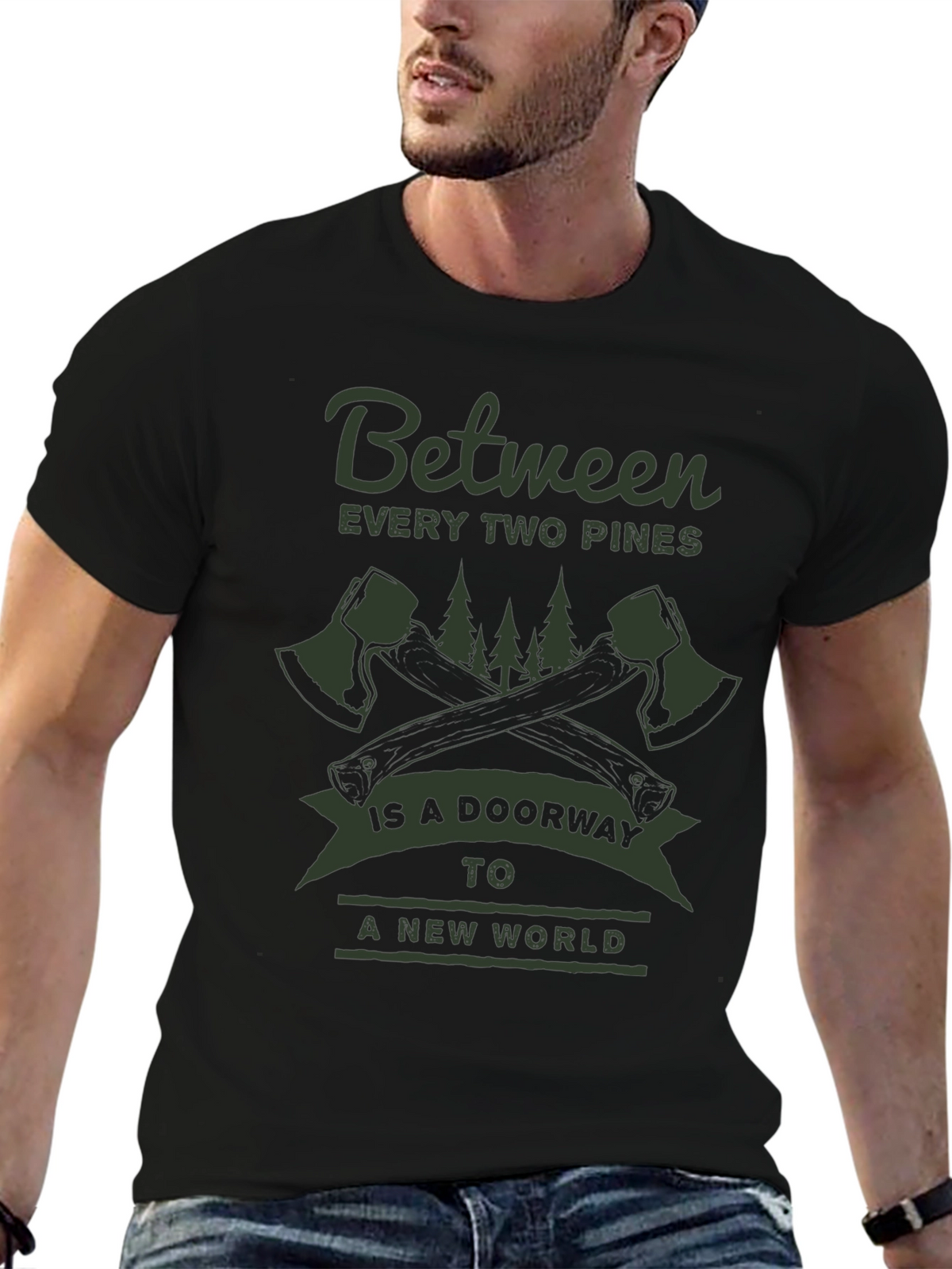 Adventure Awaits: Between Two Pines Graphic Tee
