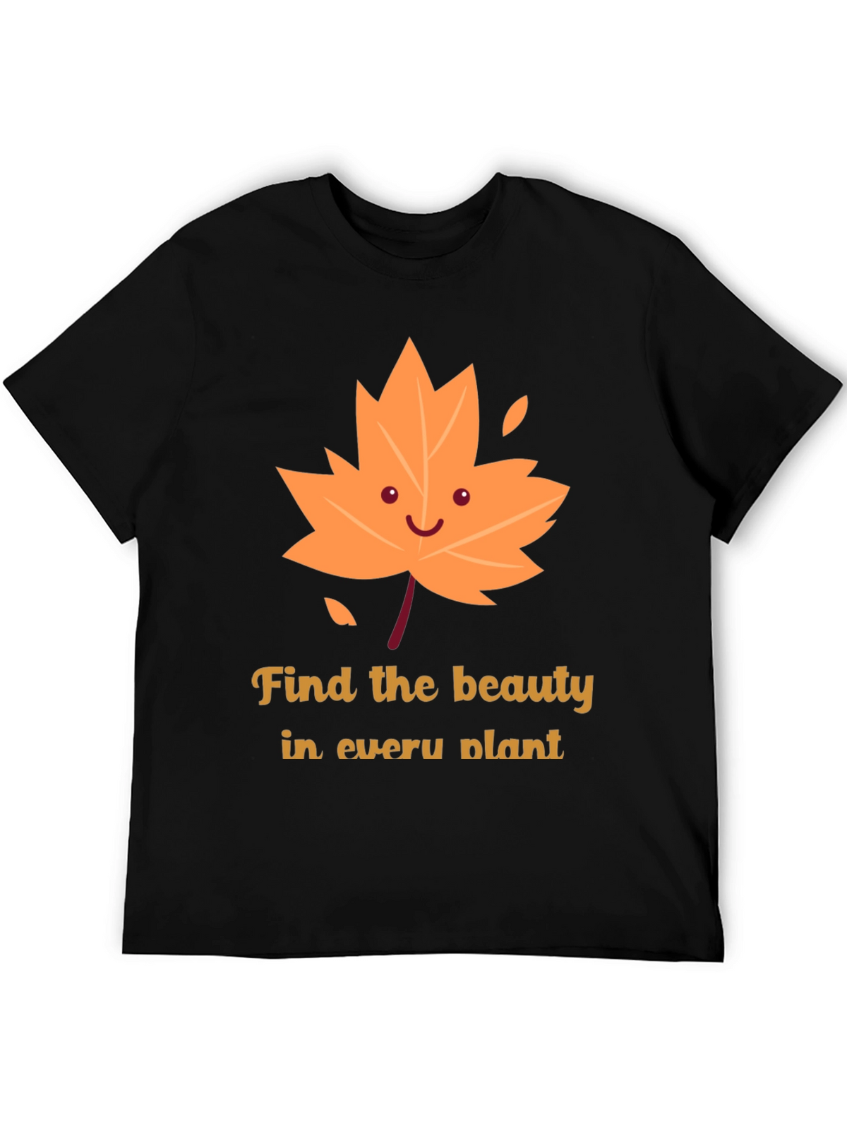 Cute Autumn Leaf Graphic T-Shirt