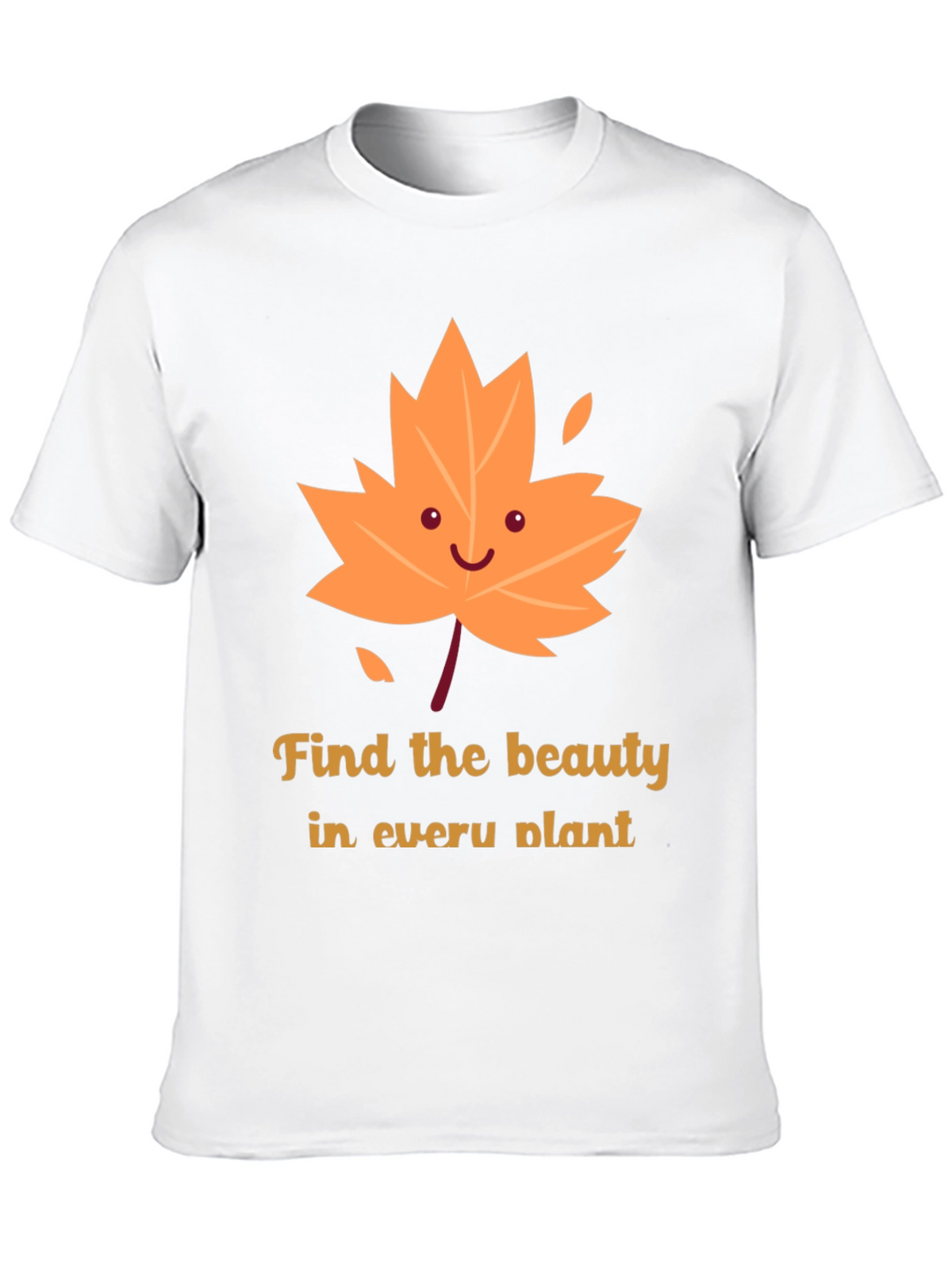 Cute Autumn Leaf Graphic T-Shirt