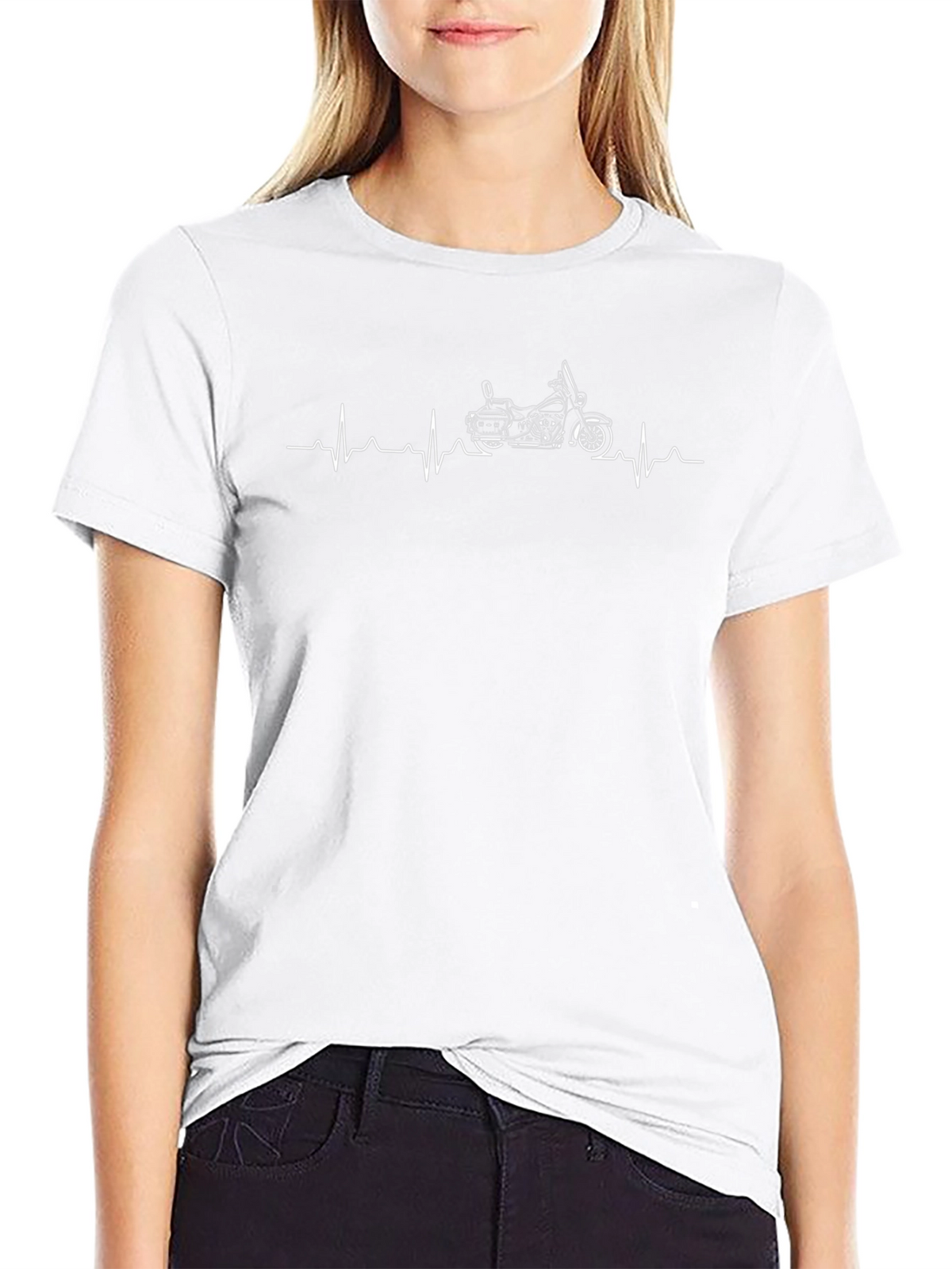 Motorcycle Heartbeat T-Shirt - Ride On!