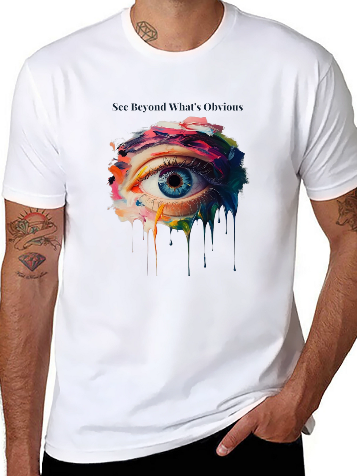 Eye See Beyond Graphic T-Shirt - Artistic Design