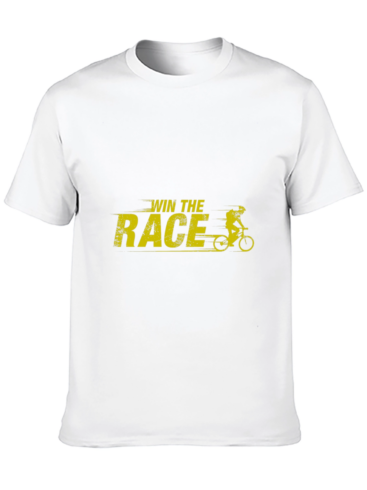 Win The Race Graphic T-Shirt - Black Cotton Tee