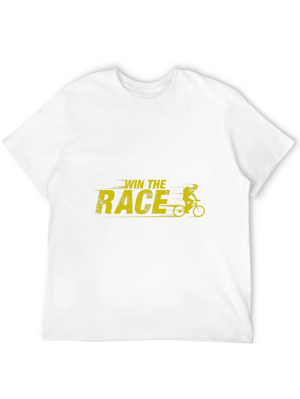 Win The Race Graphic T-Shirt - Black Cotton Tee