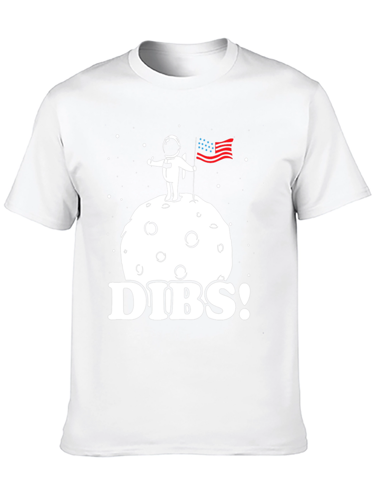 Dibs! Astronaut on Moon T-Shirt - Space Claim Tee