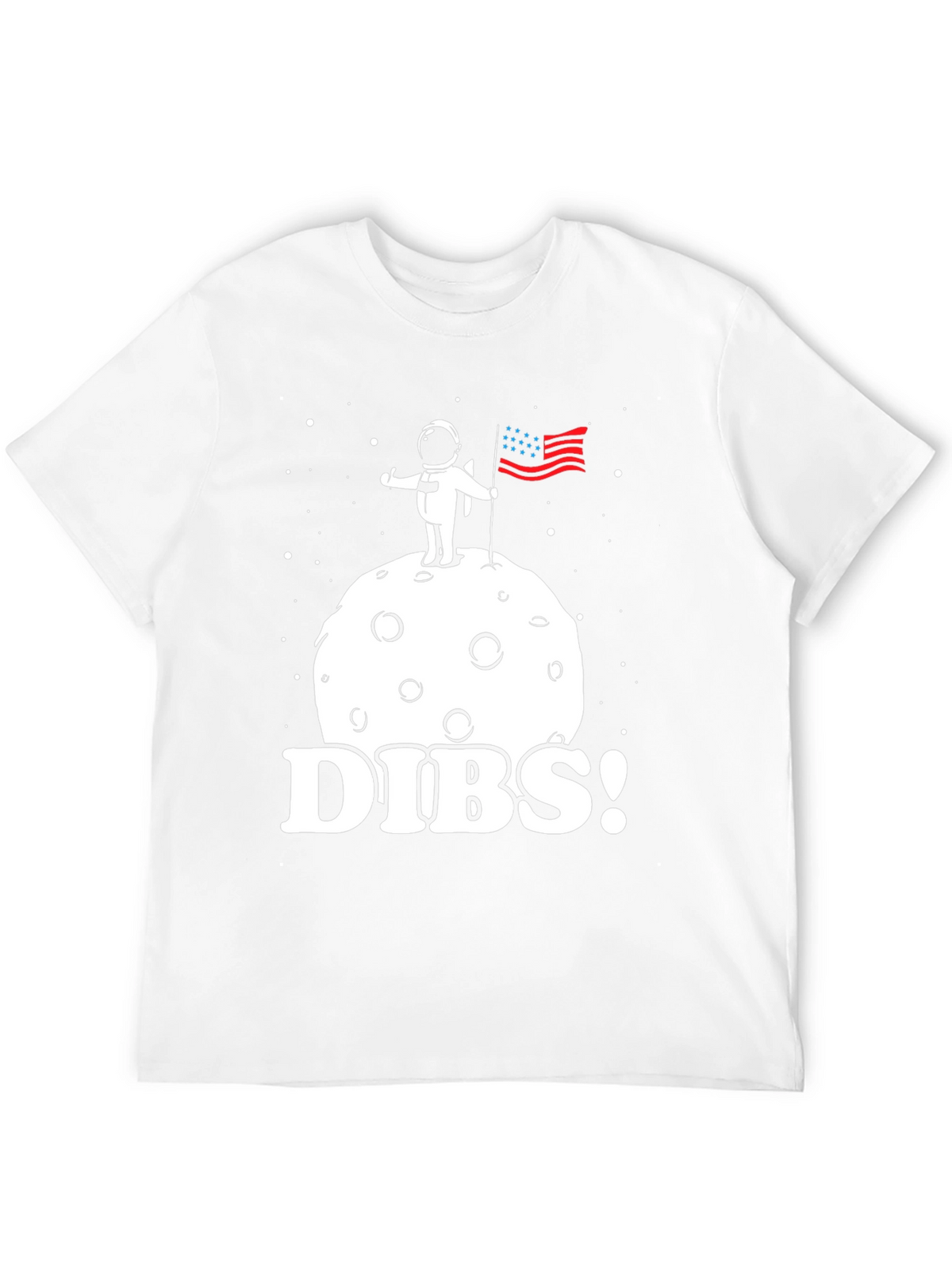 Dibs! Astronaut on Moon T-Shirt - Space Claim Tee