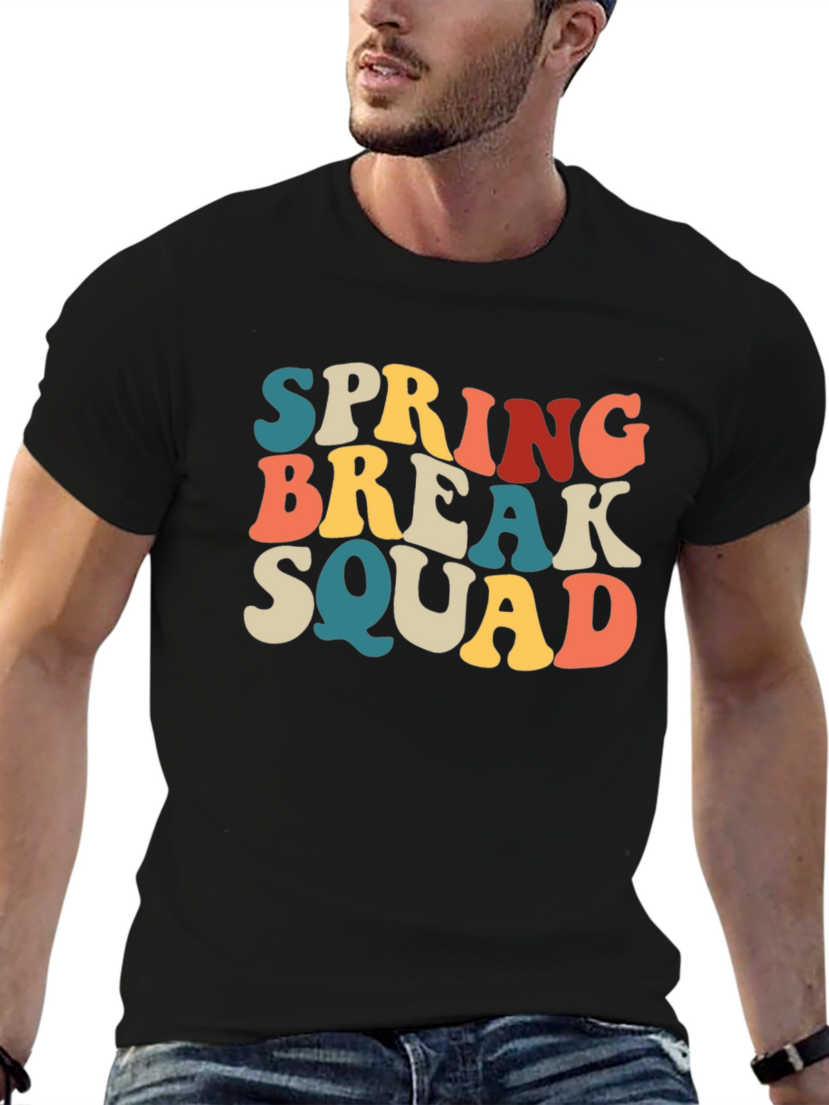 Spring Break Squad Graphic T-Shirt - Retro Style