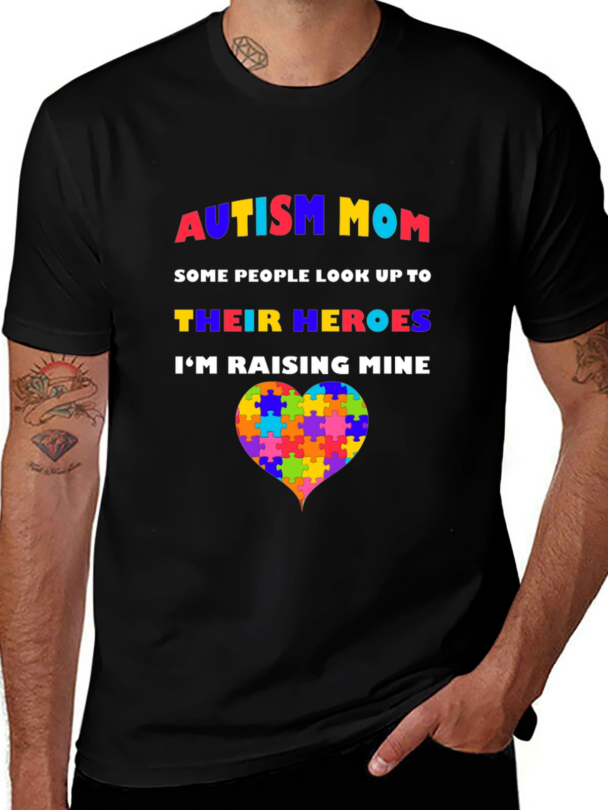 Autism Mom T-Shirt - Raising Heroes