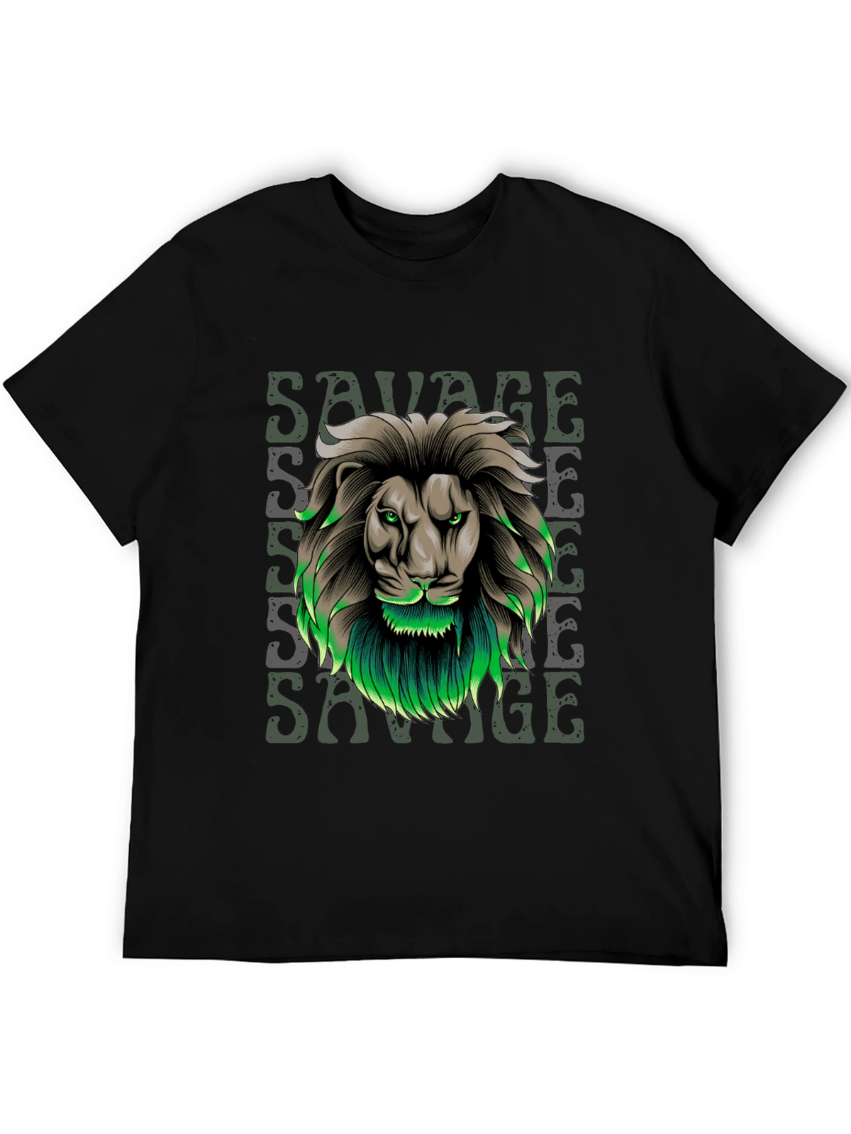 Savage Lion Graphic Tee - Stylish Mens T-Shirt
