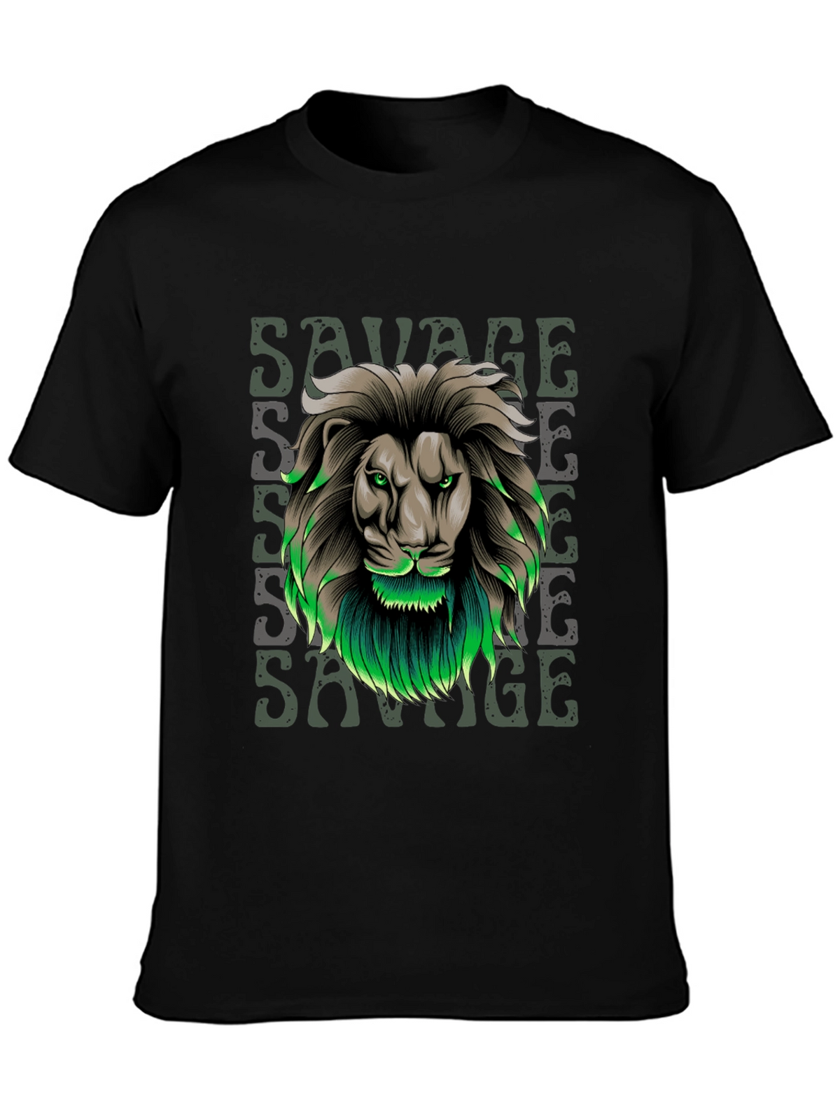Savage Lion Graphic Tee - Stylish Mens T-Shirt