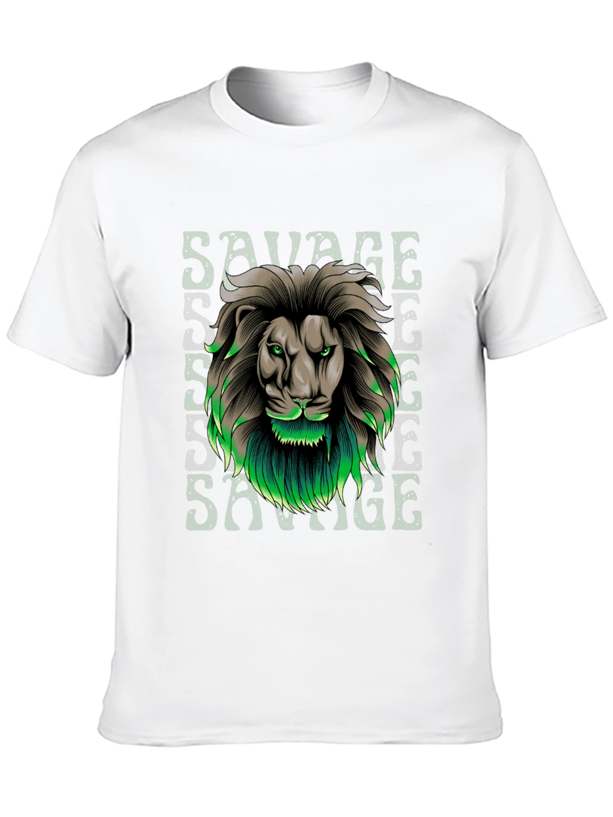 Savage Lion Graphic Tee - Stylish Mens T-Shirt