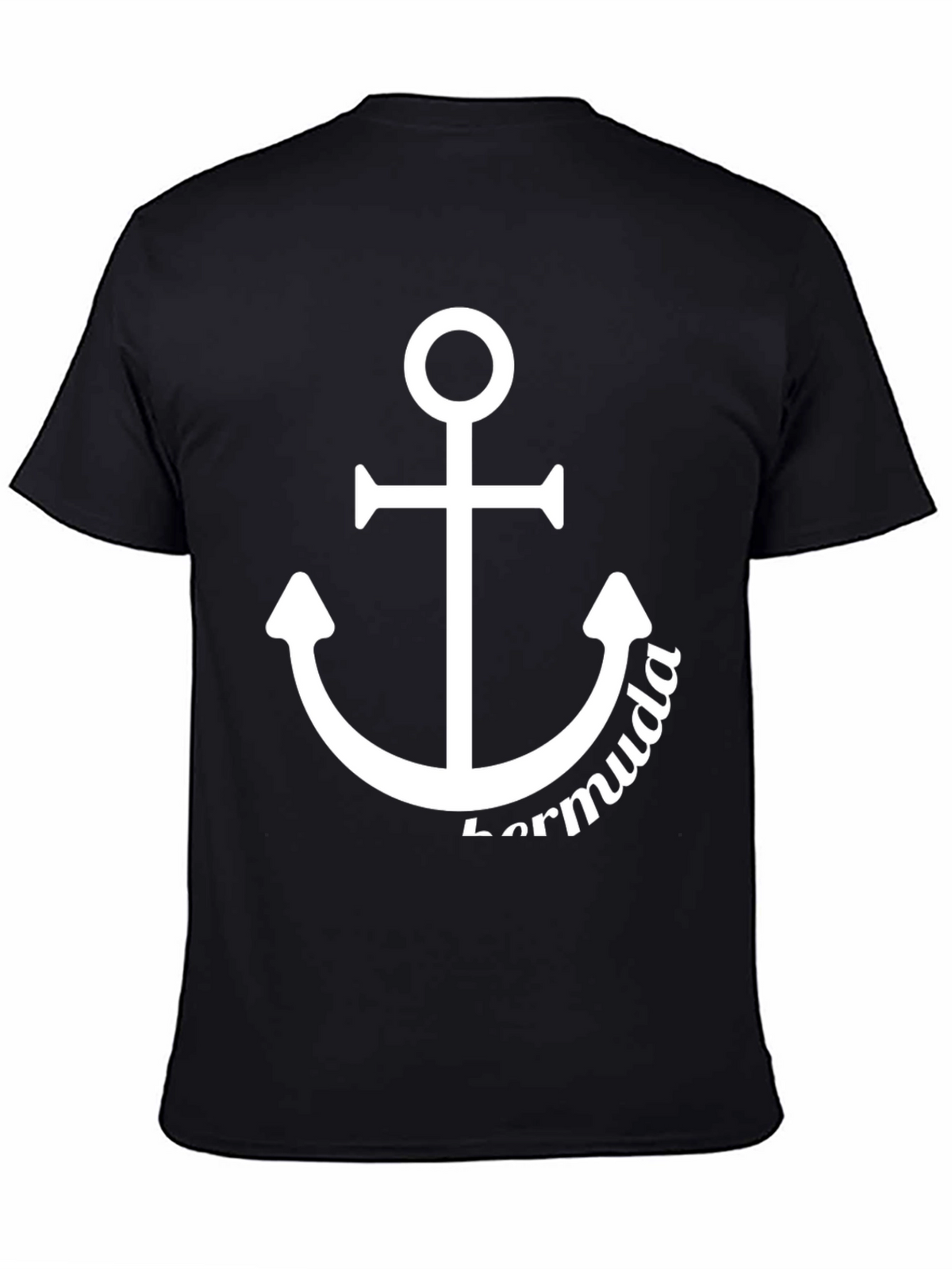 Bermuda Anchor Graphic T-Shirt - Black