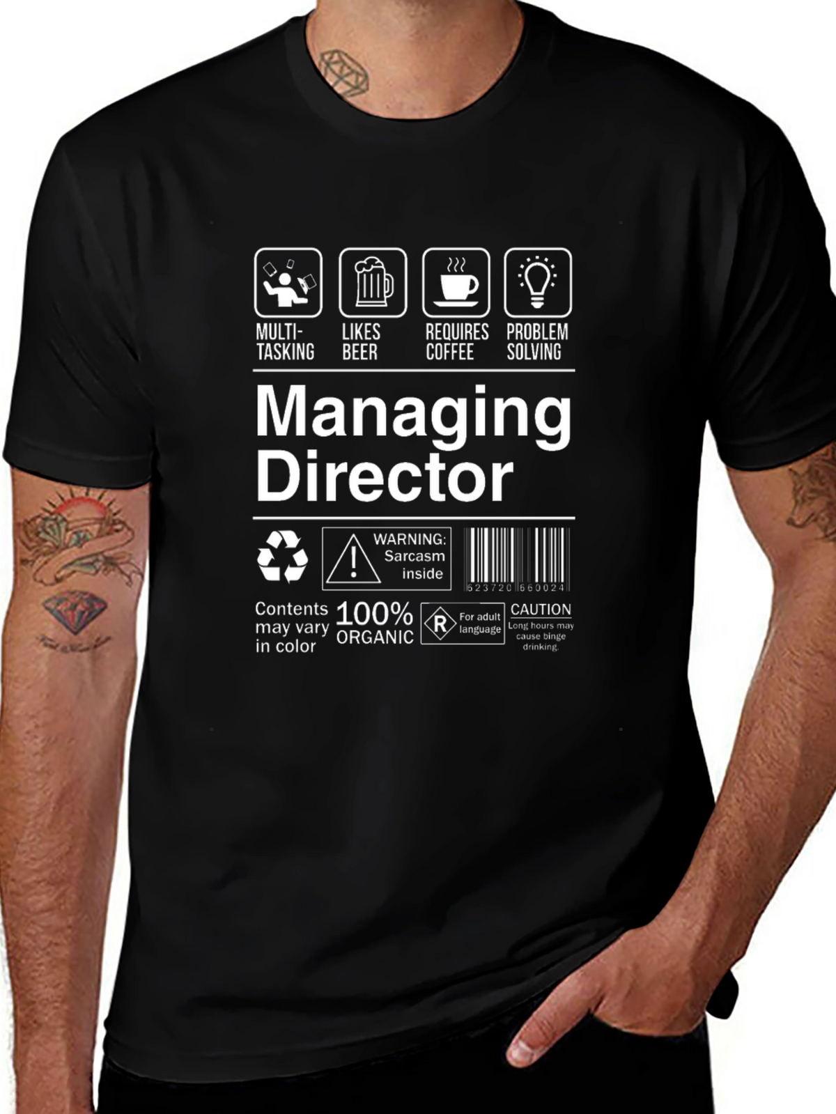 Managing Director Funny Graphic T-Shirt