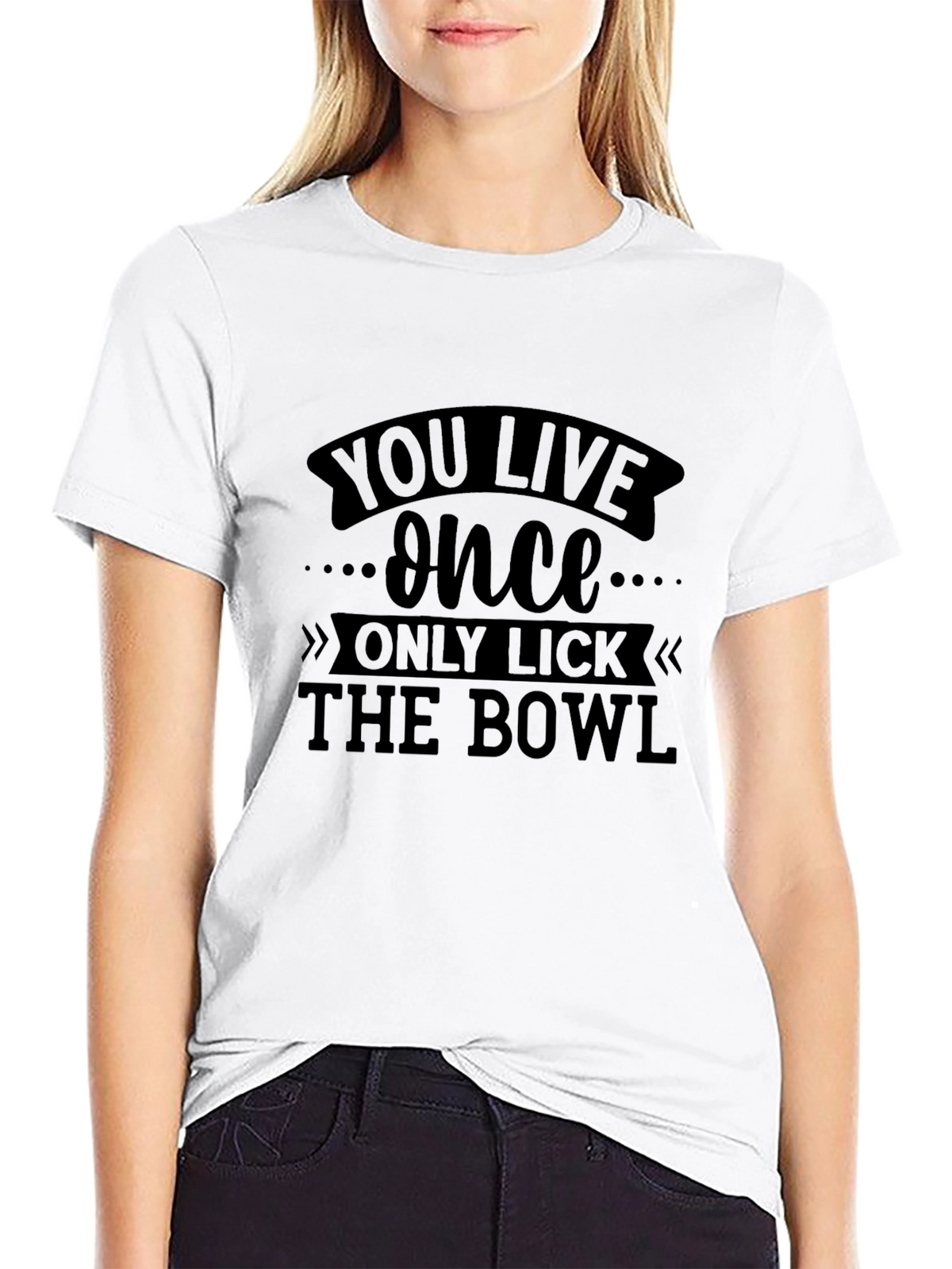 You Live Once Graphic Tee - Black