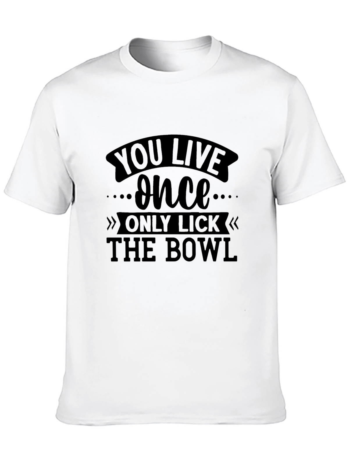 You Live Once Graphic Tee - Black