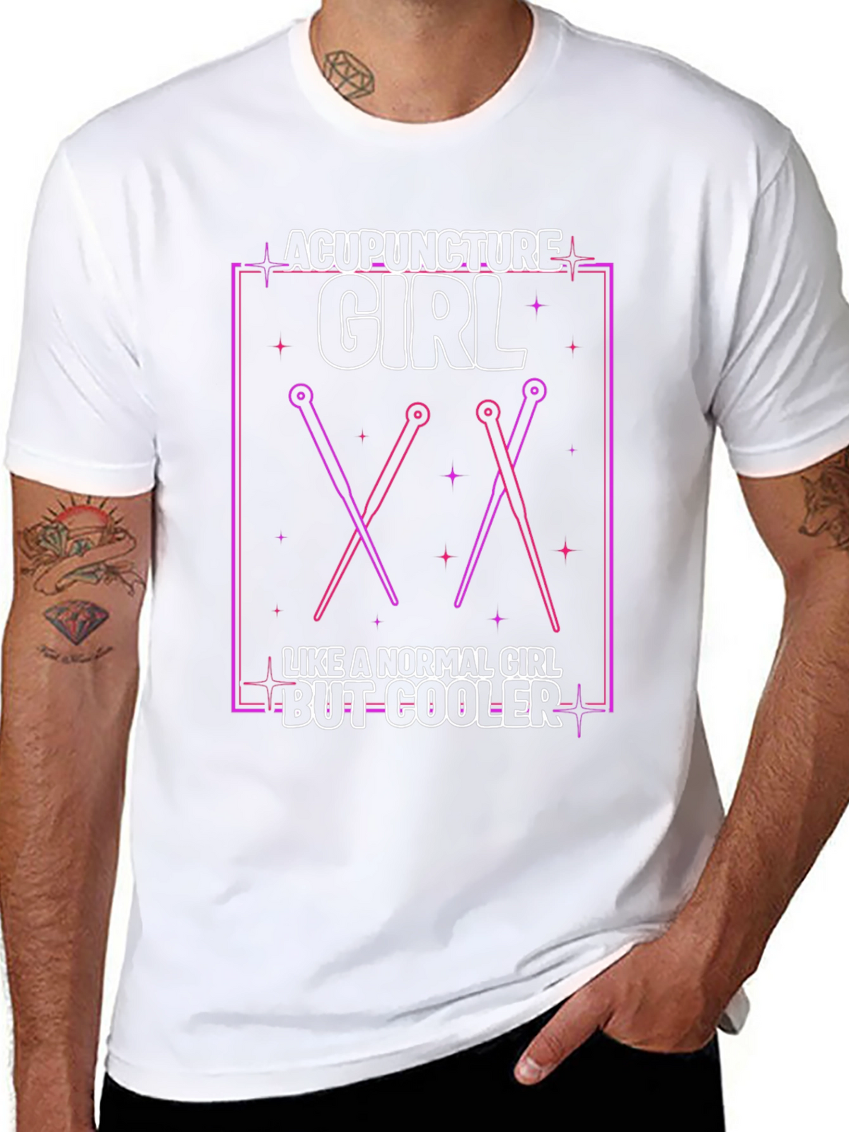 Acupuncture Girl T-Shirt - Cool Therapist Design