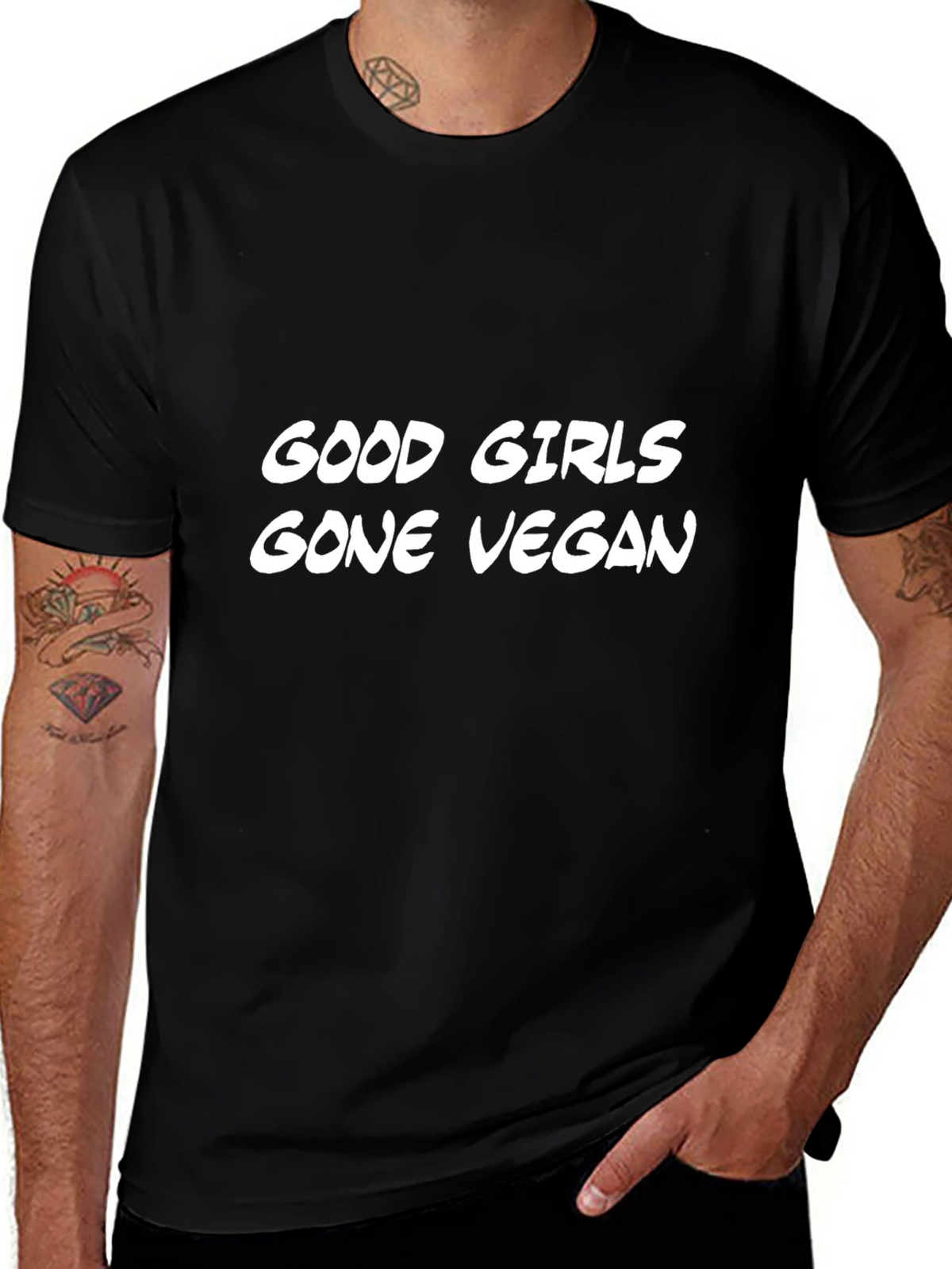 Good Girls Gone Vegan Black T-Shirt