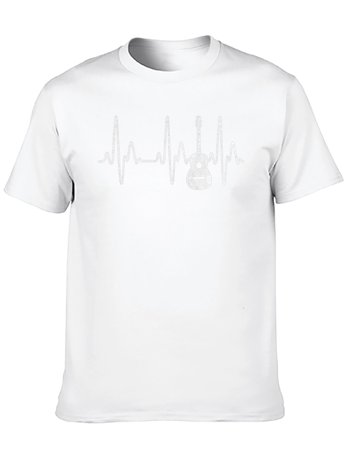 Guitar Heartbeat Graphic Tee - Musician T-Shirt