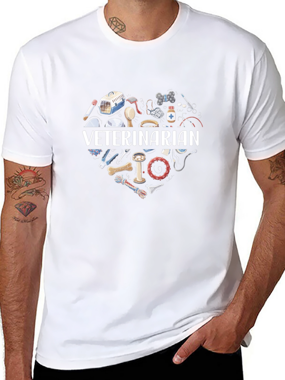 Veterinarian Heart Graphic T-Shirt