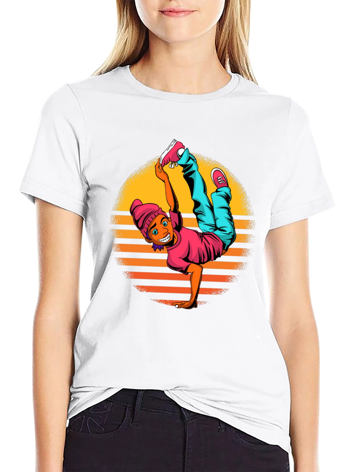Breakdance Graphic Black T-Shirt