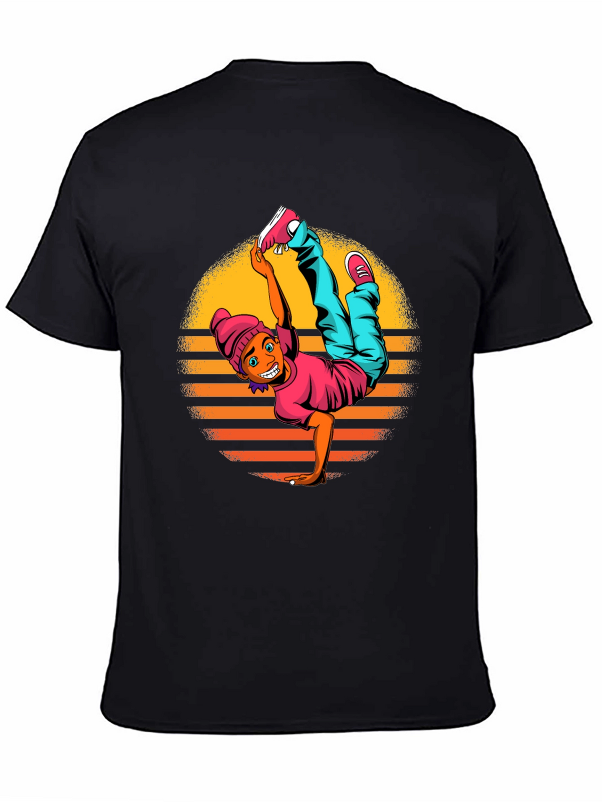 Breakdance Graphic Black T-Shirt