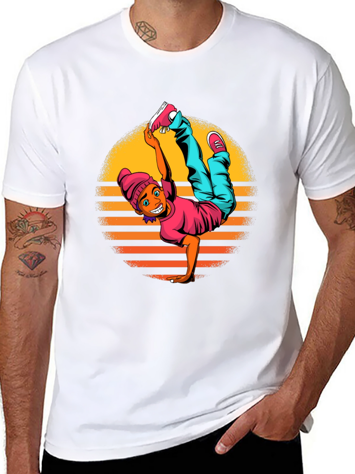 Breakdance Graphic Black T-Shirt
