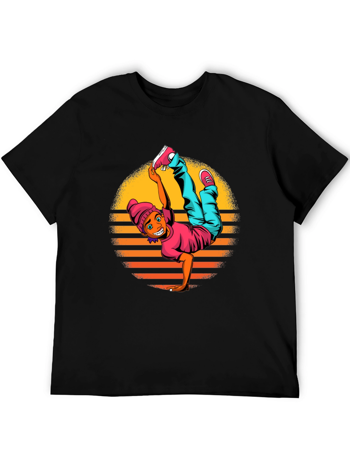 Breakdance Graphic Black T-Shirt