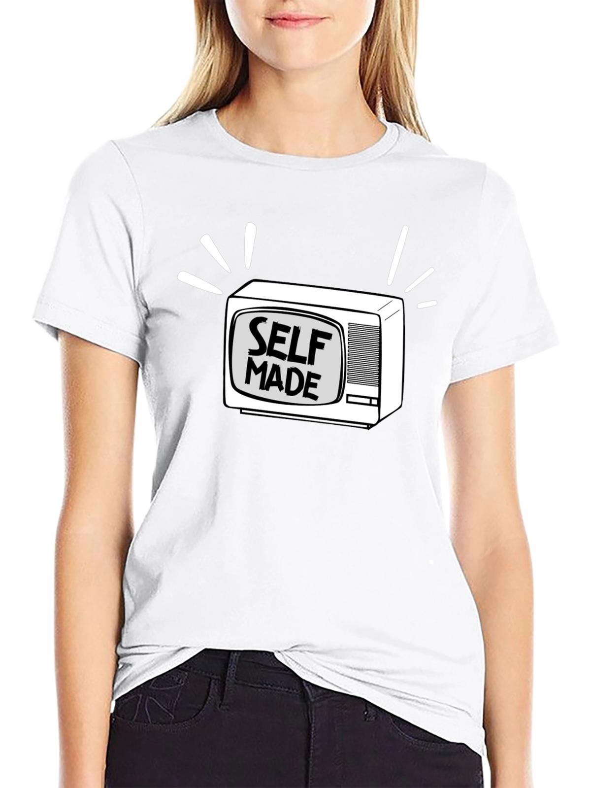Self Made TV Graphic Tee - Stylish & Comfy