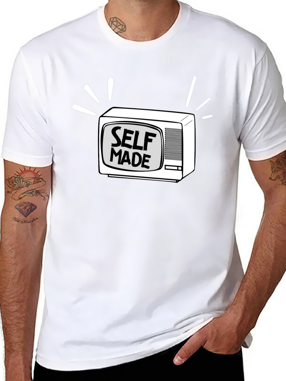 Self Made TV Graphic Tee - Stylish & Comfy