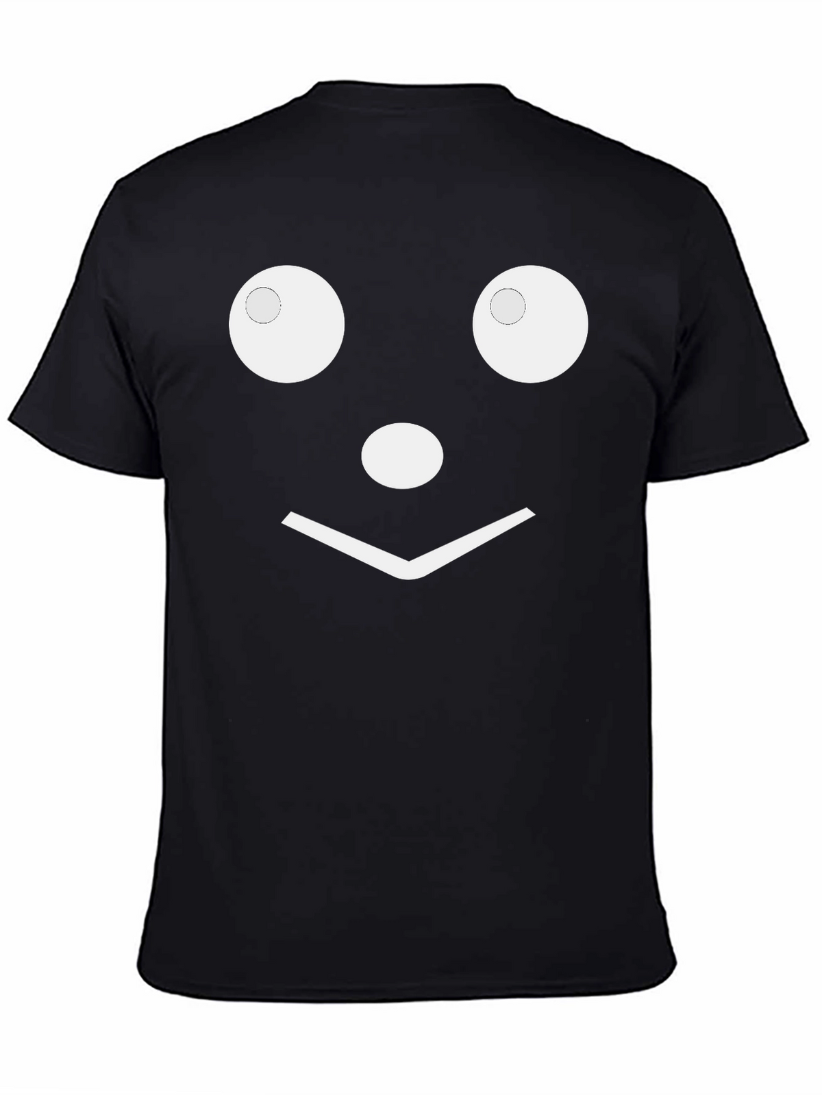 Funny Face Graphic Tee - Black Cotton Shirt
