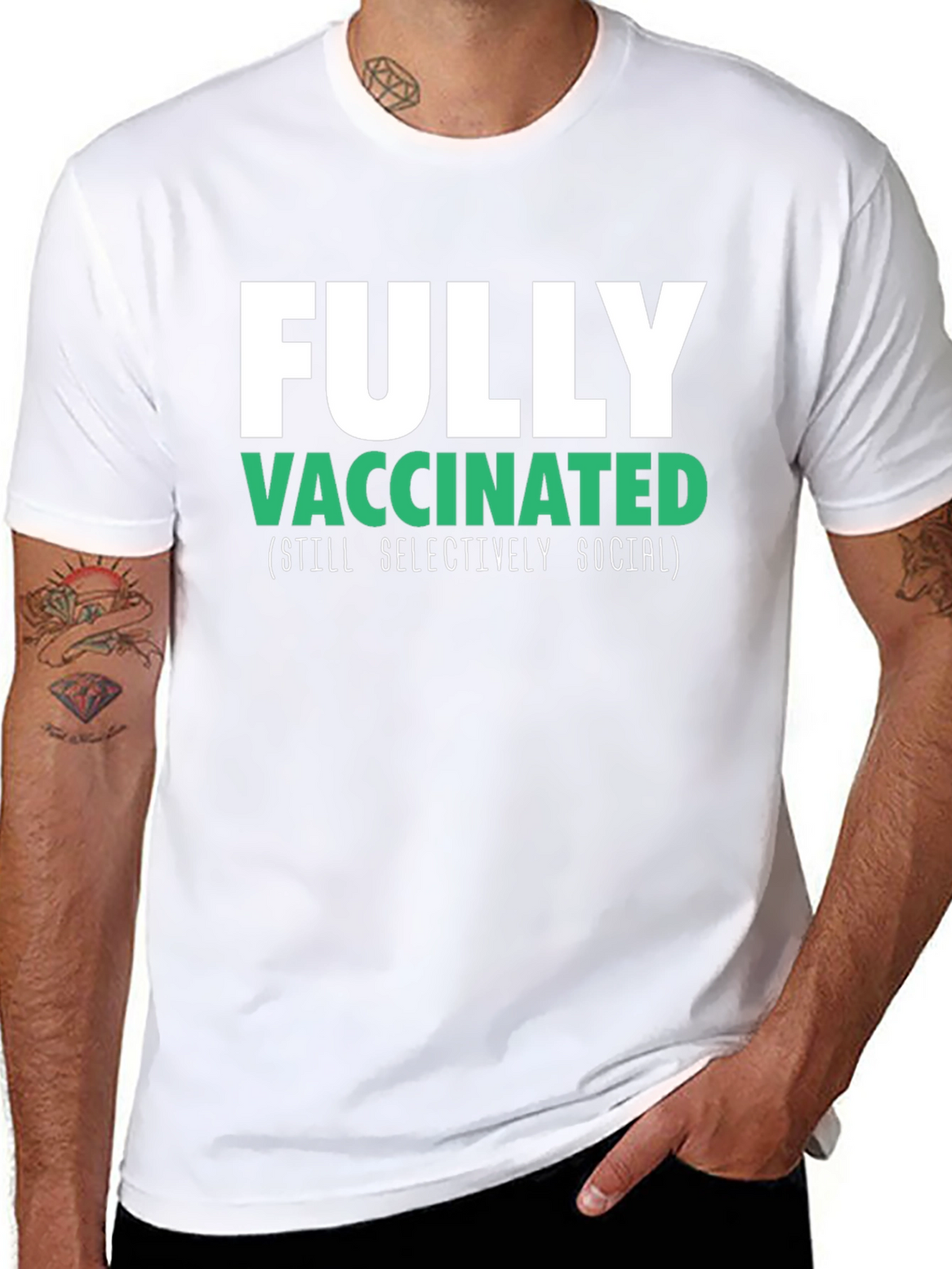 Fully Vaccinated (Still Selectively Social) T-Shirt
